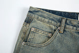 y2k streetwear side zipper buckle baggy pencil jeansfor menwshed hole ripped distressed pantalones hombre loose denim trousers unique jeans style 543