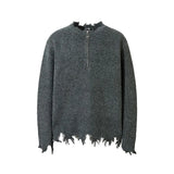 oversized knit pullover, fall/winter fashion, soft knit pullover with flame design, y2k fashion statement