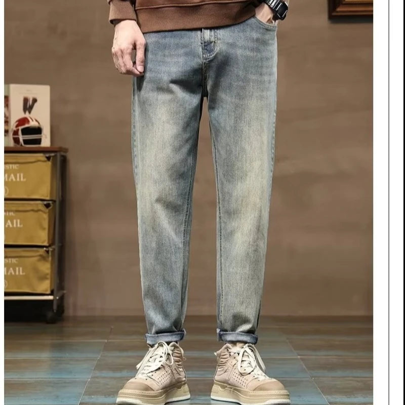 mens harajuku patchwork streetwear graphic print hip hop jeans novelties 2021 casual joggers cargo pants clothes for teenagers streetwear sweatpants