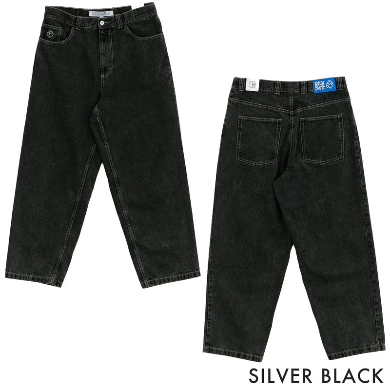 harajuku polar big boy baggy jeans y2k gothic pants graphic embroidery japanese streetwear jeans vintage mens wide trousers unique jeans style 242