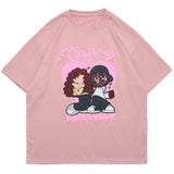 Harajuku Crying angel – Aolamegs Hip Hop T Shirt Men Cartoon Couple Print Streetwear