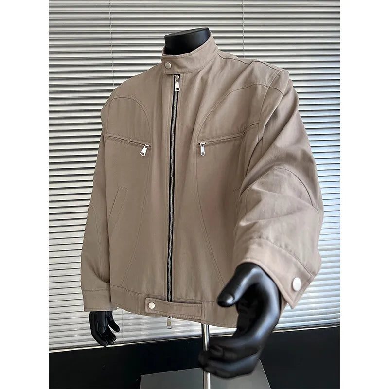 grunge oversized coat, photo-ready design, men's streetwear fashion, trendy oversized fit, urban techwear design, modern hip 