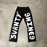 2024 new spring and autumn letter printed sweatpants womens y2k streetwear hip hop harajuku loose high waist jogger overalls urban active pants