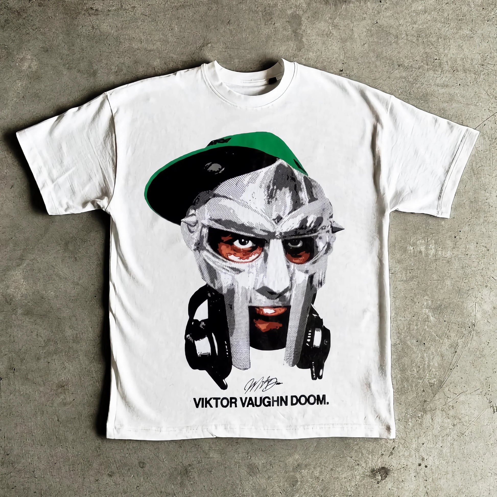 y2k anime flame tee with glitch blocks and pastel sketch art