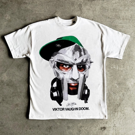 y2k anime flame tee with glitch blocks and pastel sketch art