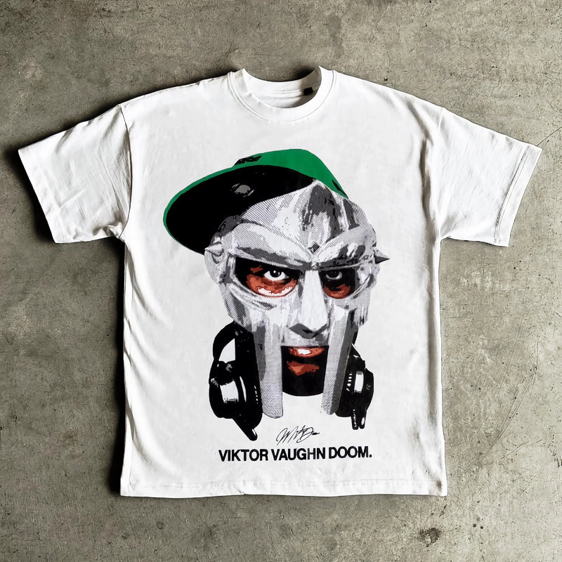 y2k anime flame tee with glitch blocks and pastel sketch art