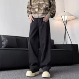 new vintage men s patchwork baggy jeans draped straight leg denim trousers autumn korean fashion high street casual y2k jean unique jeans style 535