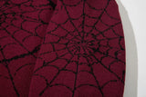 hip hop knitted sweater men winter o neck anime spider web pattern pullover streetwear casual loose sweater warm jumper knitwear 1 Y2K vintage urban hoodie, aesthetic street look hoodie, unique limited edition hoodie