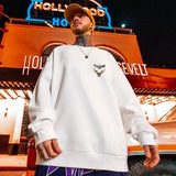 Dove Of Freedom Graphic Printed Men's Crewneck Hoodies Hip Hop Fashion Pullover Sweatshirts Hombre Y2K