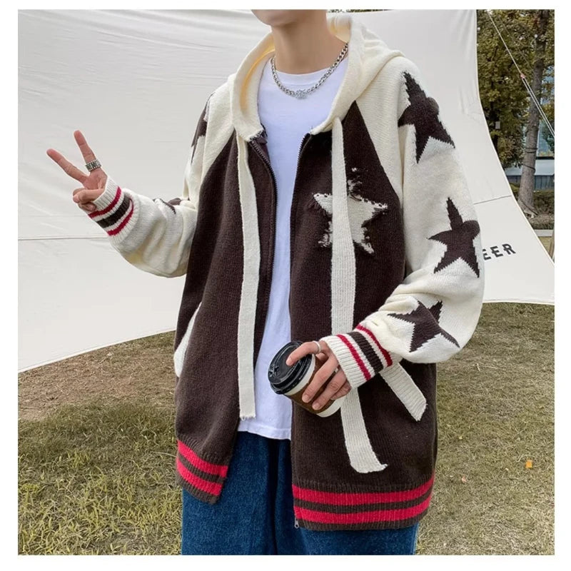 minimalist knit jumper, daily wear essential, trendy urban fashion top for men, layered streetwear look