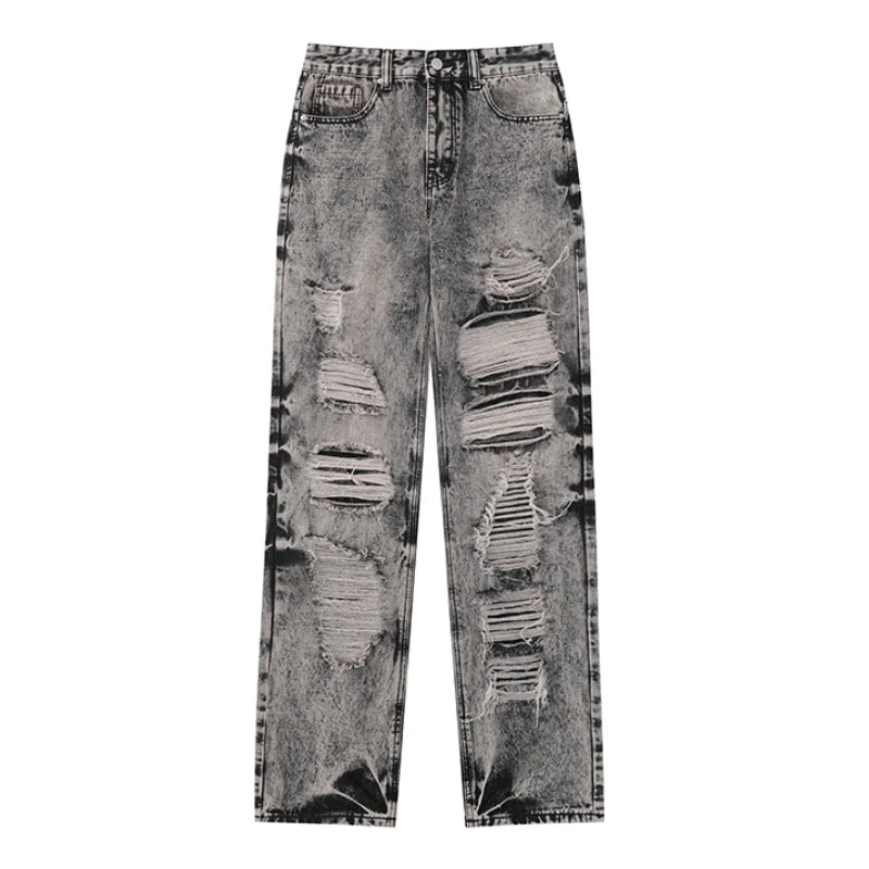 destroy distressed ripped denim jean pants new fashion biker jeans streetwear slim pants jogger y2k mens jeans skinny jeans men unique joggers style 2435