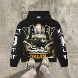 Y2K Graphic Tee – Vintage War Graphic Print Hoodies Women Y2K Tops Sweatshirt