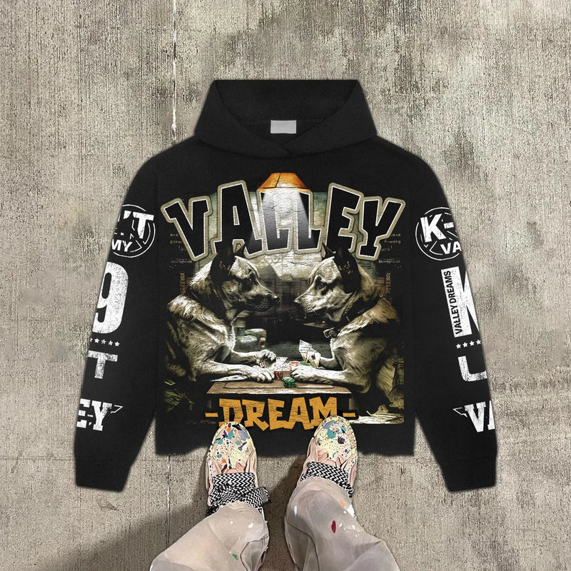 Y2K Graphic Tee – Vintage War Graphic Print Hoodies Women Y2K Tops Sweatshirt