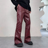 pu leather pants men streetwear fashion hip hop punk gothic vibe casual faux leather pant man boyfriend motorcycle trousers unique default style 3020