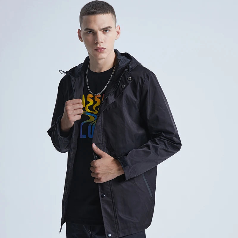 Urban zip-up high fashion parka quilted fleece