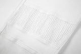 high street white knee pleated vertical stripe elastic fit skinny jeans male casual small leg jeans pants slim mens clothing unique jeans style 3680