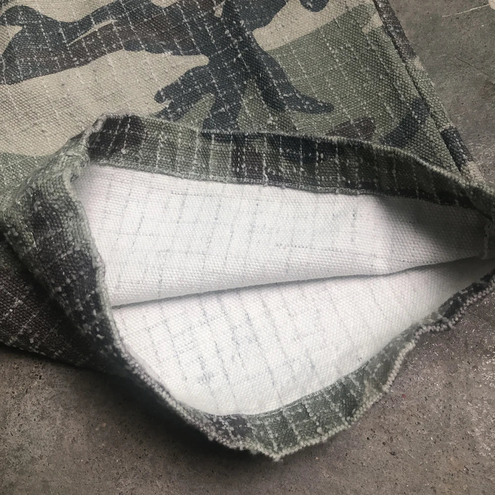 frog drift fashion american style streetwear camouflage cargo pants vintage clothing loose cotton trousers for men unisex unique cargo style 1117