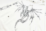 Trapwear Streetwear – 24Ss Thug Club High Street Dragon Print Cotton Casual Oversi – Streetwear Fashion for Men & Women