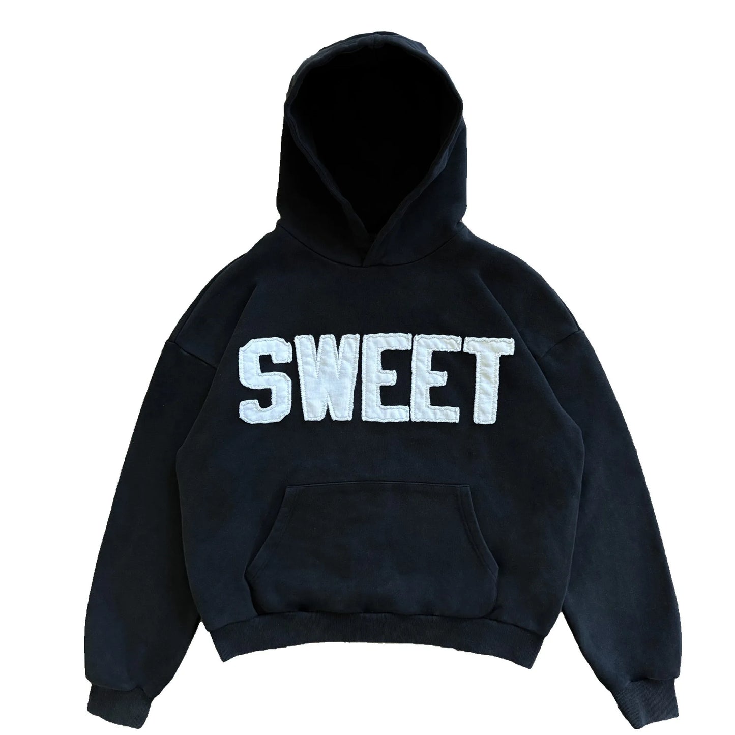 Y2k Winter Long Sleeved Hoodie Sweatshirt Oversized Winter Clothes Streetwear Y2k Vintage Punk Graffiti Print Top School Ootd