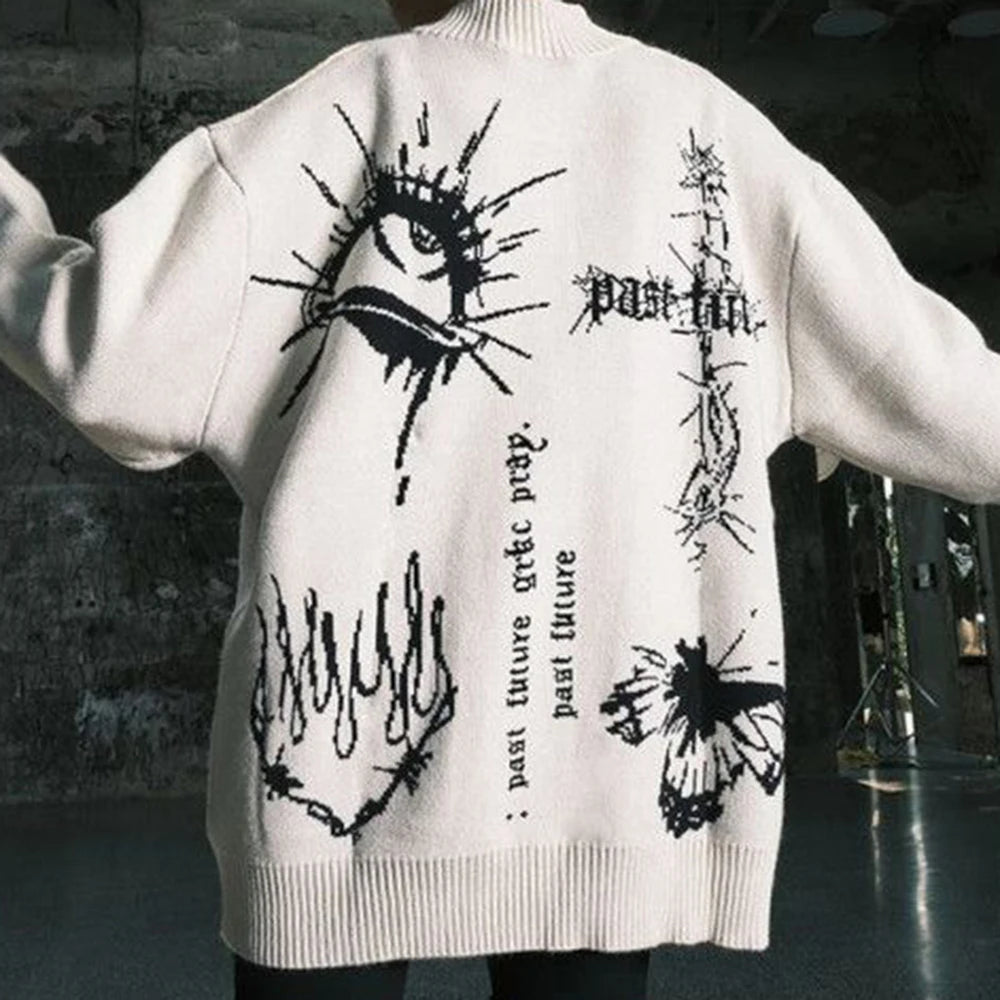 minimalist knit jumper, daily wear essential, trendy urban fashion top for men, layered streetwear look