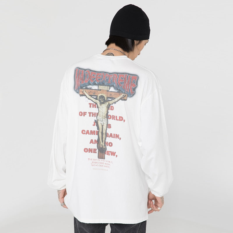 "Fallen King" Unisex Men Women Streetwear Graphic Sweatshirt Daulet Apparel