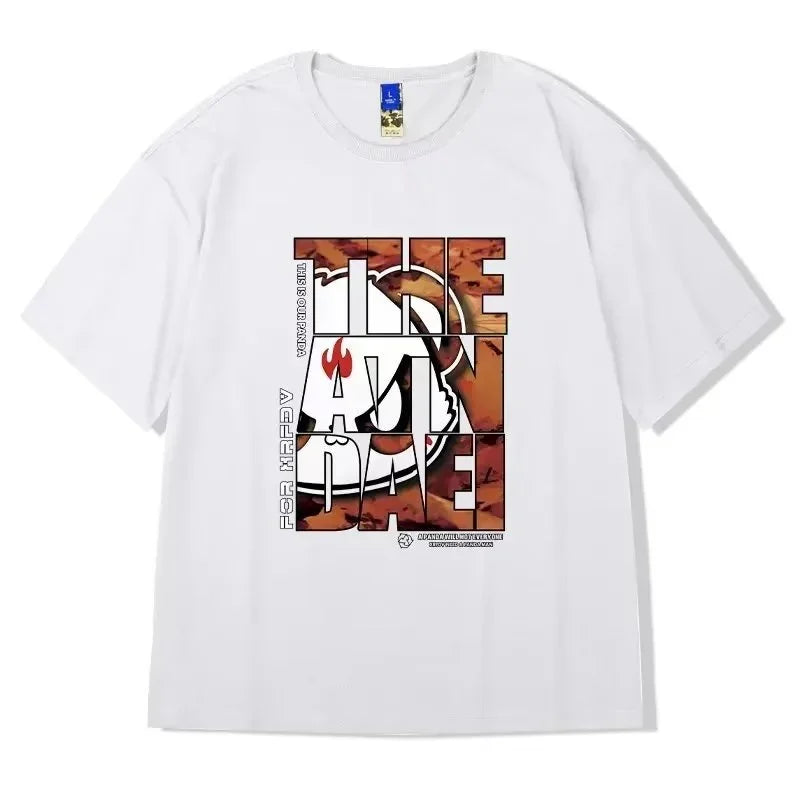 Y2k Barcode glitch – Hip Hop Panda Graphic Printed T Shirt For Men Summer Casual