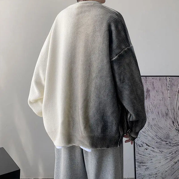oversized flame knit top, unisex streetwear inspired by 2025 fashion trends, mens fashion layer for modern streetwear collect