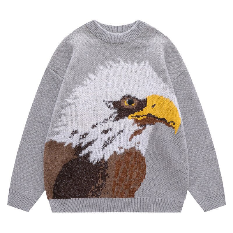 "Eagle Vision" Unisex Men Women Streetwear Graphic Sweater Daulet Apparel