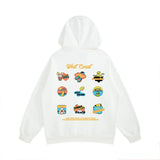 West Coast Graffiti Graphic Hoodie Sweatshirts Men Autumn Pullovers