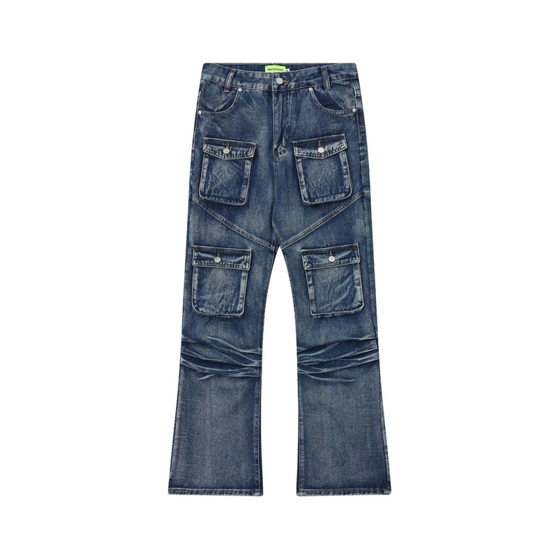 2024 multi pocket jeans vintage mens harajuku cargo denim pants retro hip hop straight loose jean pants 1 unique cargo style 126