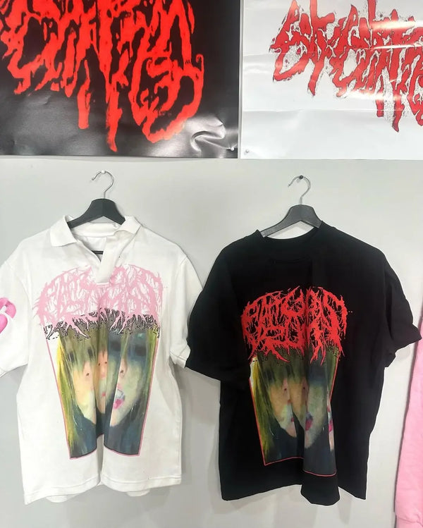 Skatercore Oversized shirt – Hip Hop Streetwear Cotton Short Sleeve Tops New Goth Style T