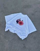 Vaporwave Static Tee – Emoji Field Graphic with Glitch Font