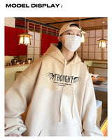 Y2K Vintage Rose Graphic Print Hoodies For Men Goth Fashion Streetwear Clothes Casual Fleece Hip Hop Loose Pullover Sweatshirts
