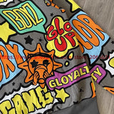 Towel Embroidered Cartoon Camouflage Glo Gang The Glory Full Zip Hoodi