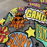 Towel Embroidered Cartoon Camouflage Glo Gang The Glory Full Zip Hoodi