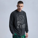Glitchcore Design – Rainbowtouches Washed Long T Shirt Unisex Vintage Fashion Sk – Edgy Streetwear for All Genders
