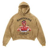 2024 Men Spring Hoodie Retro Japanese Anime Graphic Hoodies Boxer Hip