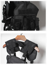 fashion hip hop sleeveless vest men cargo waistcoat with pockets military jacket new casual streetwear tactical sweatshirts n - variant style f5646b for streetwear fashion