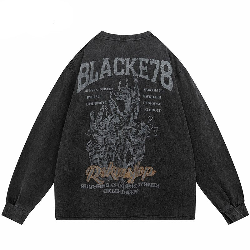 "Pressure Treater" Unisex Men Women Streetwear Graphic Sweatshirt Daulet Apparel