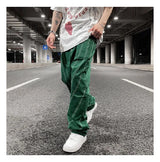 fashion design lines denim jeans mens zipper loose straight trousers hip hop new casual streetwear pants joggers baggy jeans unique joggers style 1446