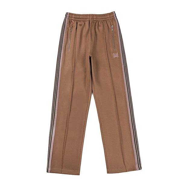 good quality brown motion casual pants men woman lovers trend side edge weaving embroidery drawstring loose trousers urban fashion pants