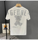 Cyberpunk Melting smiley – High Texture 2023 New Mens Fashion Letter Printed Bear Rhine