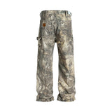 streetwear trees print camouflage baggy jeans for men and women patchwork washed casual denim trouses oversized loose cargos combat utility trousers