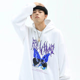 Men Hip Hop Hoodie Sweatshirt Butterfly Streetwear Harajuku Hoodie Pul
