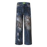 vintage ripped straight jeans blue distressed baggy jeans trousers streetwear luxury loose casual denim pants male y2k hombre unique jeans style 1097