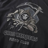 Hot selling skull embroidery men jacket motorcycle clothes Baseball uniform handsome outdoor harajuku streetwear 2023 new tops