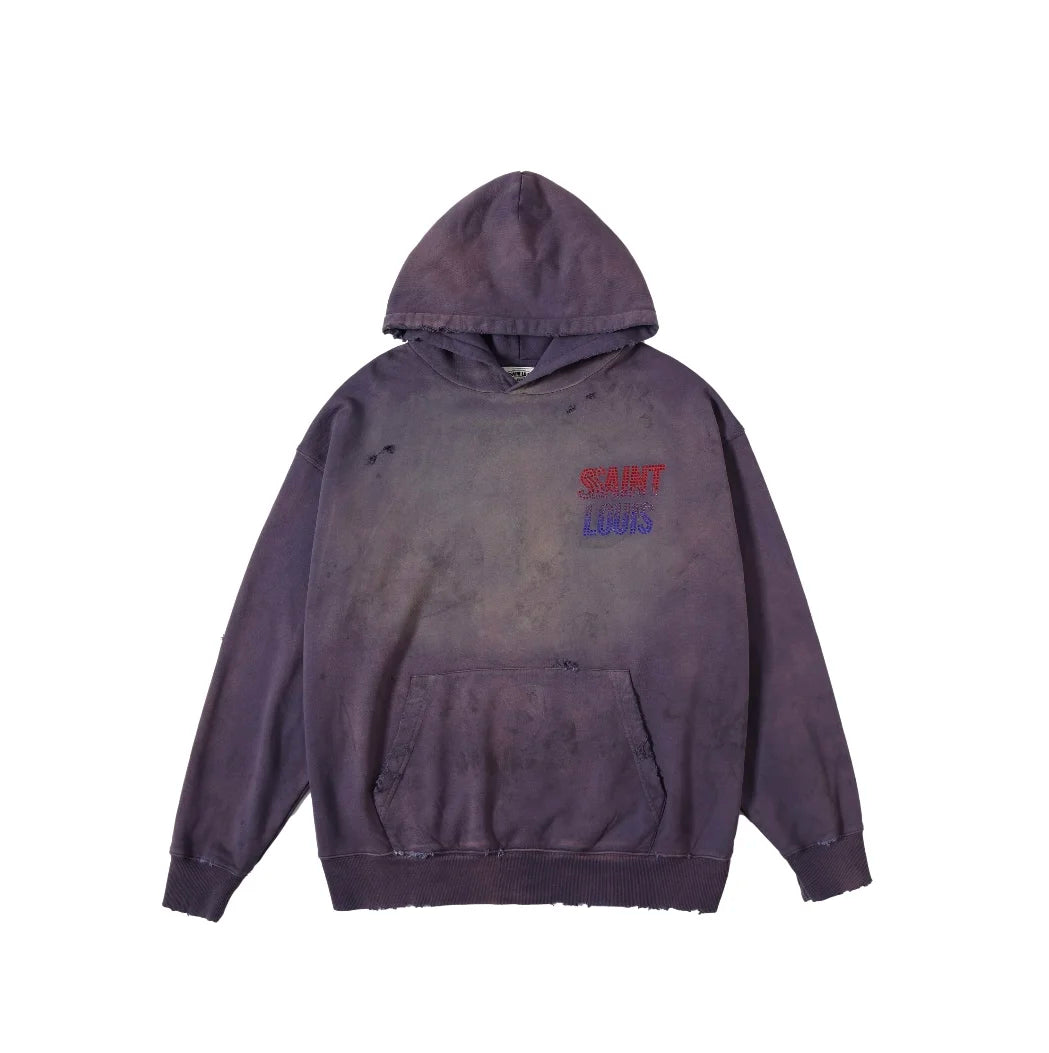 Money flex hoodie with neon typography and bold artwork