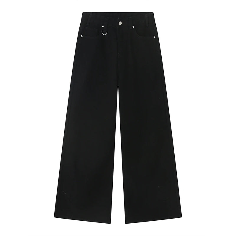 mens vintage blue baggy jeans male black loose straight denim pants y2k casual jeans trousers denim street jeans