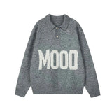 varsity flame knitwear, statement sweater, cozy knitwear for men, oversized grunge aesthetic winter top