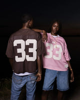 Cyberpunk Streetwear top – Trendy Oversize Pink 33 Graphic T Shirts Jersey College T Sh